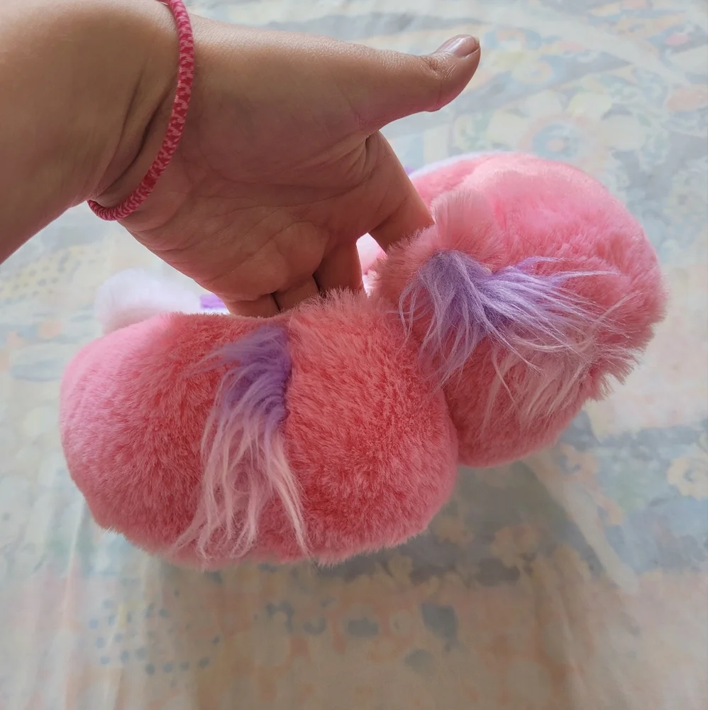 Girls Unicorn Slippers Size 4-5